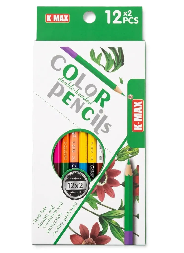K-MAX double-headed color pencils
