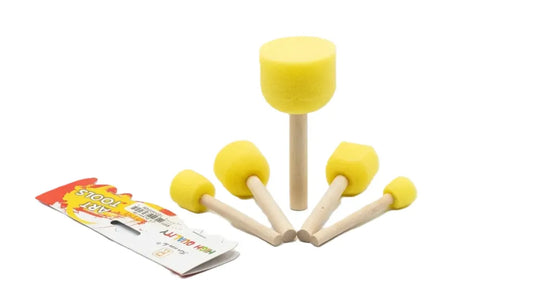 5-sizes sponge foam brushes for painting