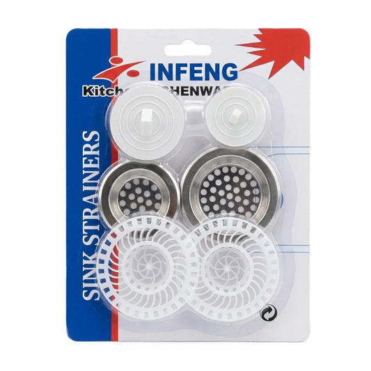 2 sets of kitchen sink steel strainer