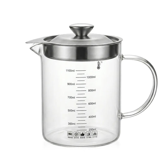 Glass filter oil pot