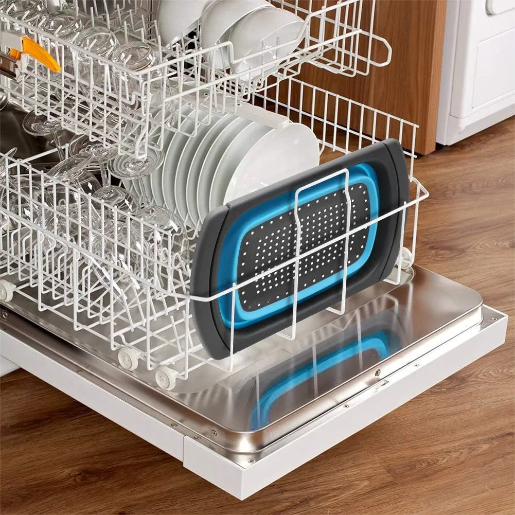 over the sink collapsible strainer