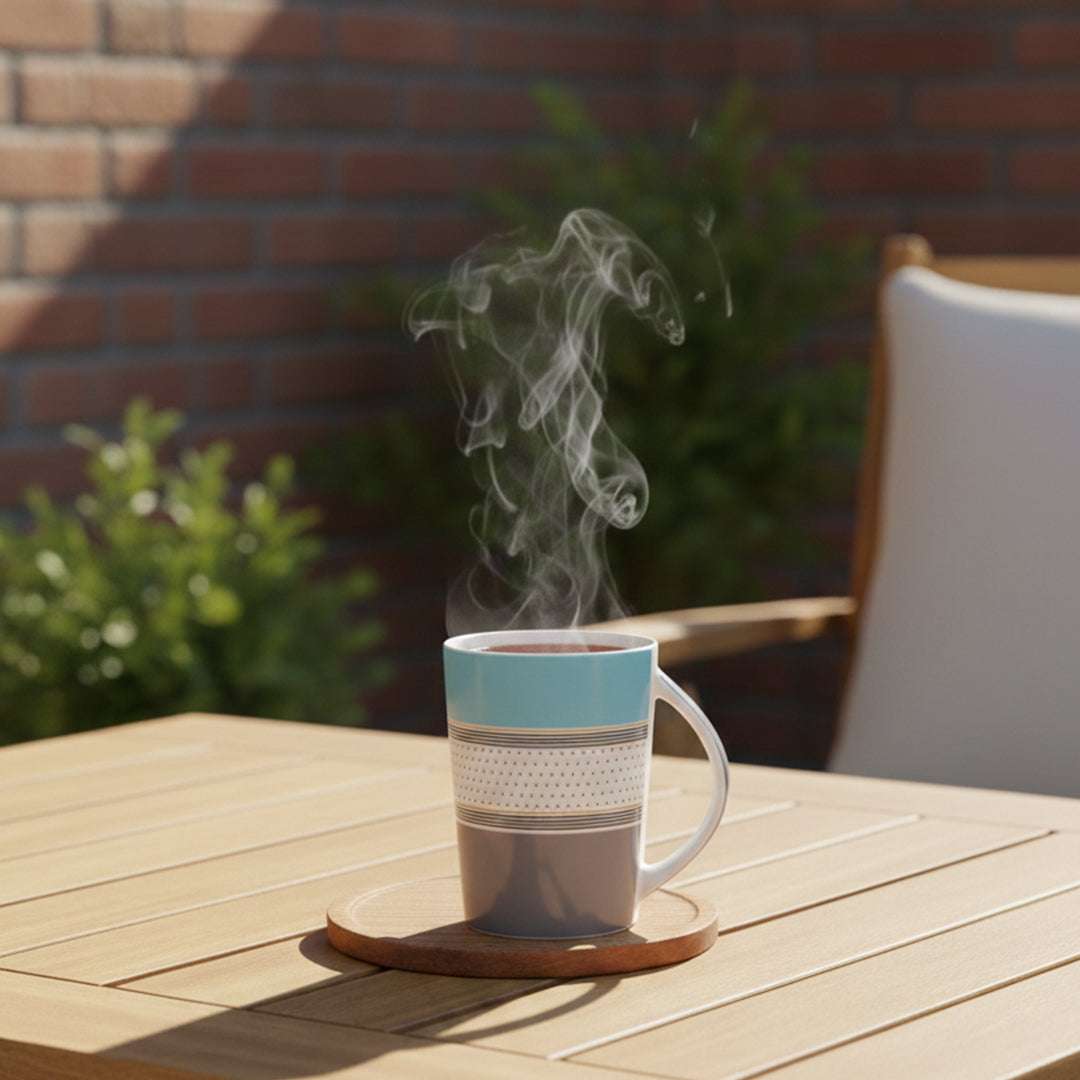 Tall Ceramic-modern mug "Good Day"