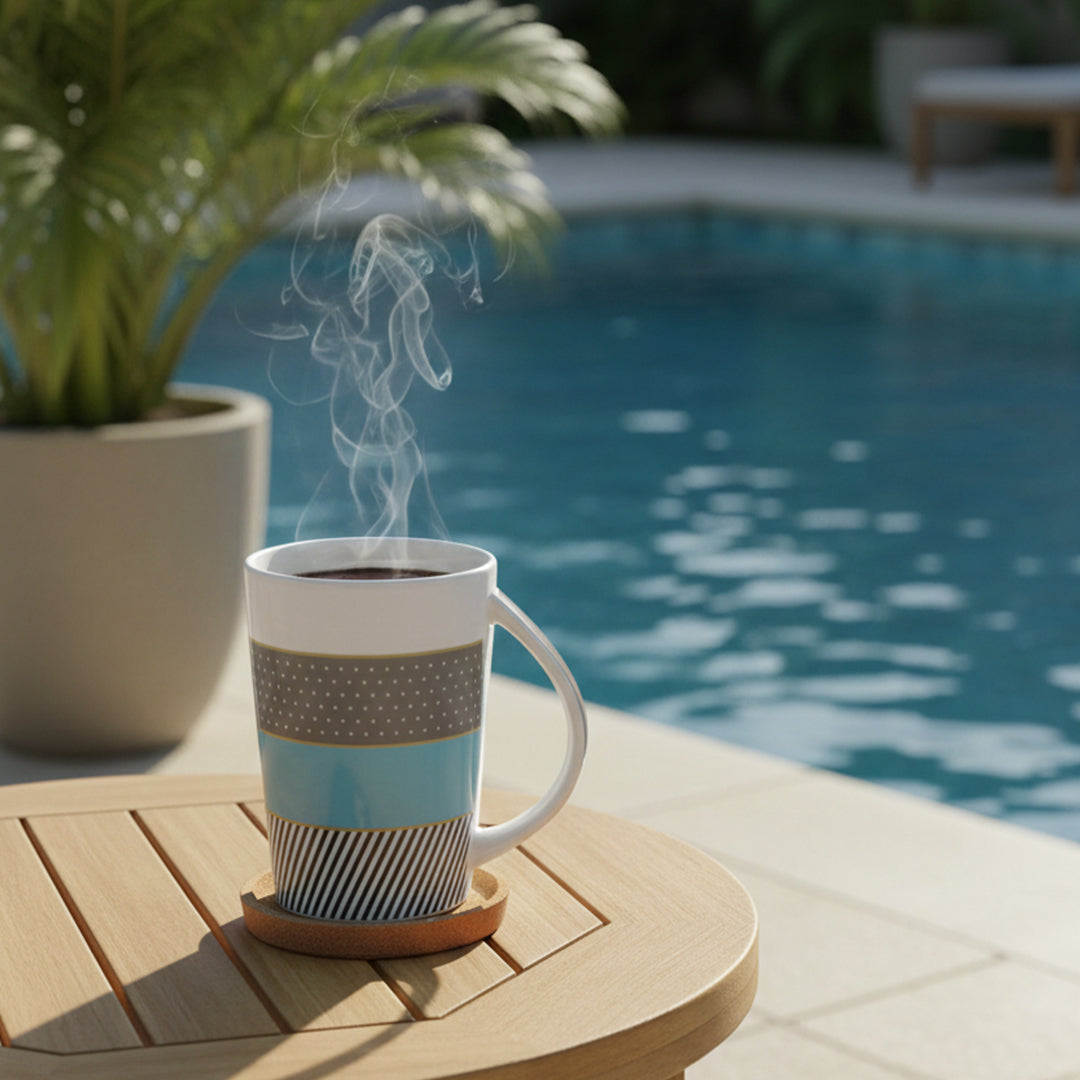 Tall Ceramic-modern mug "Good Day"