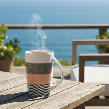 Tall Ceramic-modern mug "Good Day"