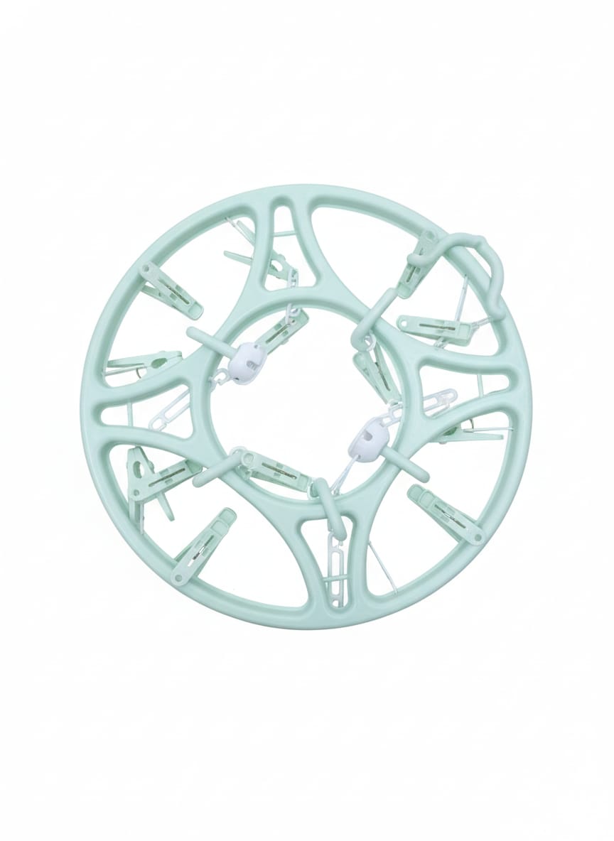 Round Plastic Hanging Laundry Sock Dryer