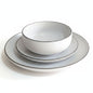 Dinnerware elegant White plate 18-PC
