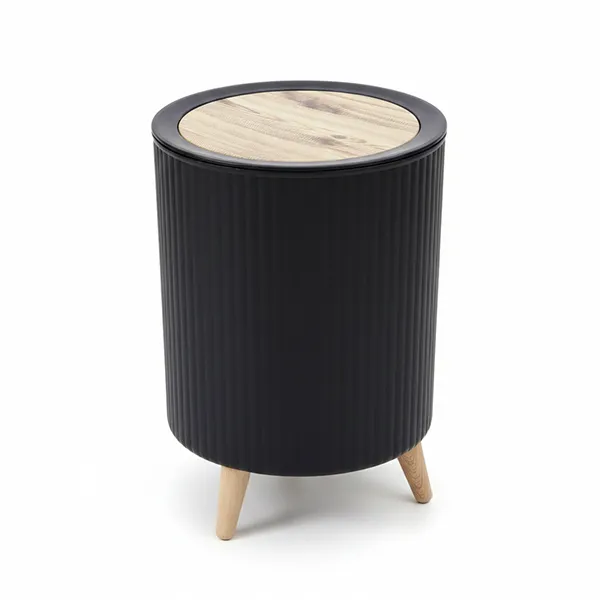 [10.0001.1.0297] KABAS PLAST trash bin (Black)