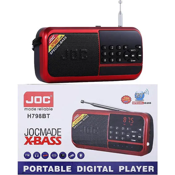 [10.0001.1.0416] راديو مشغل ديجيتال محمول JOC H798BT