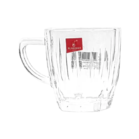 [10.0001.1.0273] Set of 6 Ribbed Conical Mugs BLINKMAX