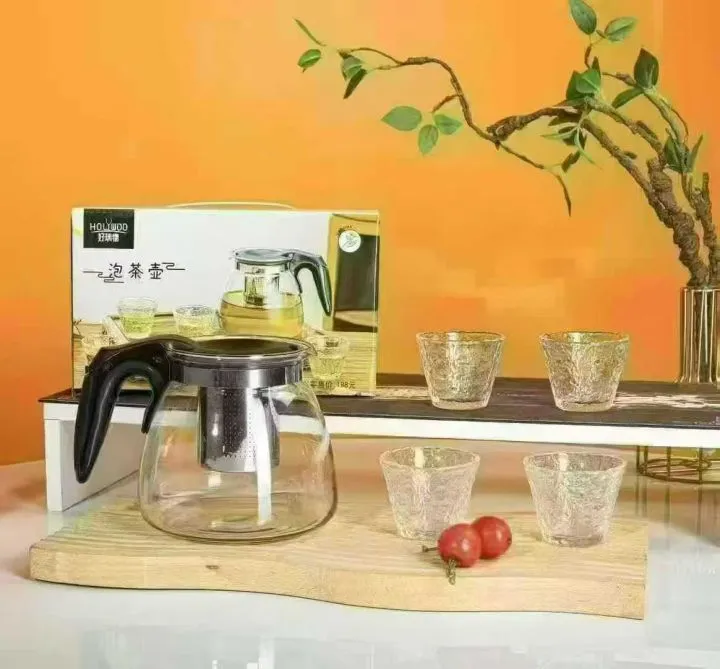 [10.0001.1.0202] 5 pcs Teacup and kettle set