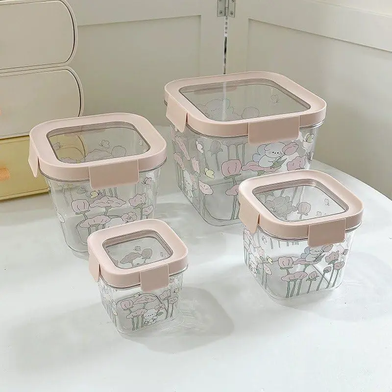 [10.0001.1.0009] Set of 4 refrigerator containers 1-35