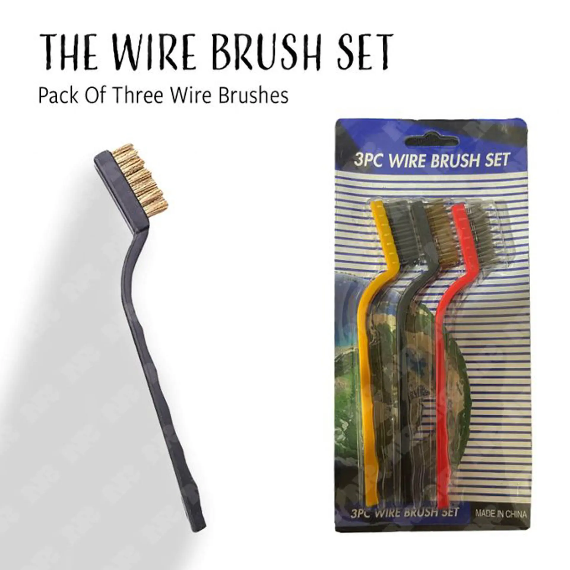 [10.0001.1.0025] 3PC Wire Brush Set
