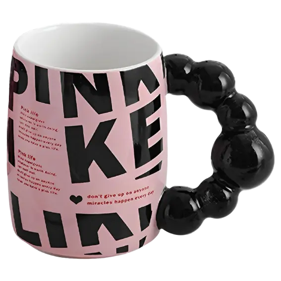 [10.0001.1.0329] Black & Pink Mug 17249 