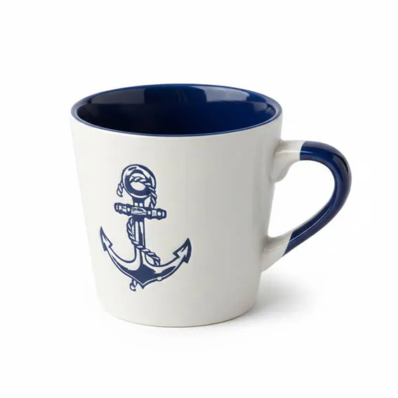 [10.0001.1.0411] Coffee White/Navy Blue mug 16897